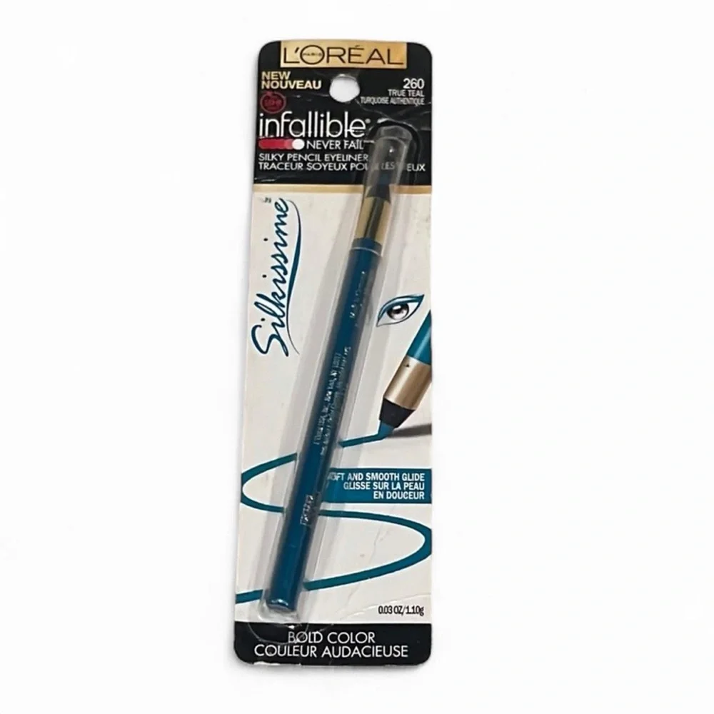 L’Oréal Infallible Silky Pencil Eyeliner True Teal 260 NWT
